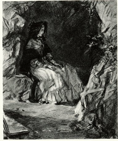 [Vera in grotto]